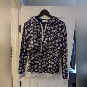 Latched Mama Floral Nursing Hoodie